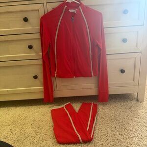 Athleta Red Matching Set